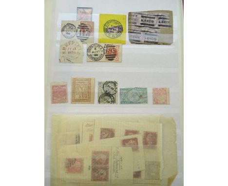 Great Britain etc. Carton with a couple of volumes of worldwide stamps, however the main interest is Great Britain with 19th 