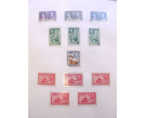 British Commonwealth Pacific Islands Mint collection of KGVI and QEII issues housed in a Devon album, the several hundred sta