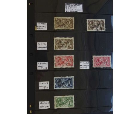 Great Britain Excellent balance of the seahorses from a specialist collector of the Kings reigns, after selection of Lots 33-