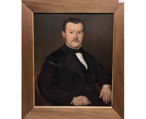 British School, Late 19th/ Early 20th Century, portrait of a seated gentleman, oil on canvas30 x 24 insQty: 1
