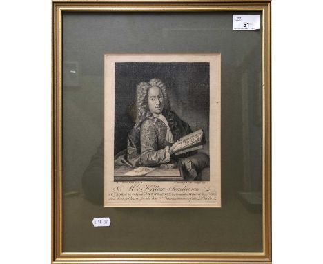 After Richard Van Bleeck (Dutch, 17th Century), Portrait of "Mr Kellom Tomlinson, author of the original art of dancing, comp