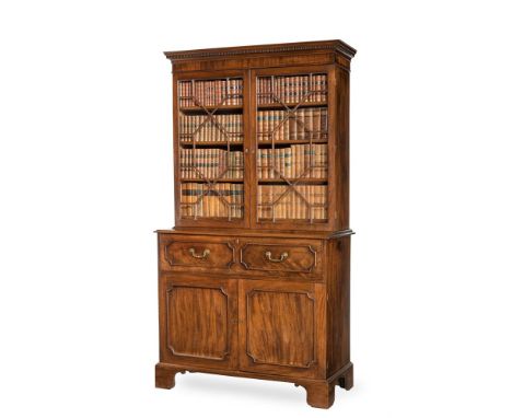 A GEORGE III MAHOGANY SECRETAIRE BOOKCASEIN THE MANNER OF GILLOWS, CIRCA 1790220cm high, 118cm wide, 55cm deepProvenance:Barn