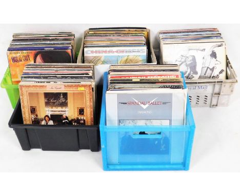 Various 33rpm records, mainly relating to the 80's/90's, to include Michael Jackson, Barry White, The Shadows, etc. (2 boxes)