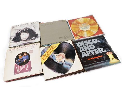 Various 33rpm records, to include artists such as Elkie Brooks, Donovan, ABBA, Bonnie Tyler, The Seekers, The Drifters, Olivi