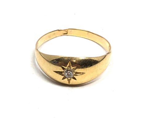 18ct gold diamond ring (2.1g) 