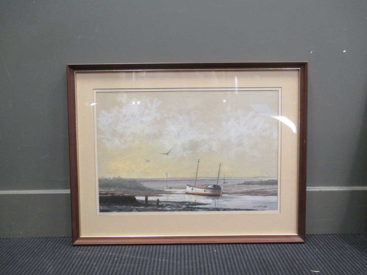 F. A. Betteridge (Modern British) 'Burnham Overy Staithe', pastel, 65 x ...