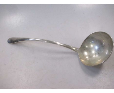 An Elkington silver soup ladle, 20th century, 7.9ozt