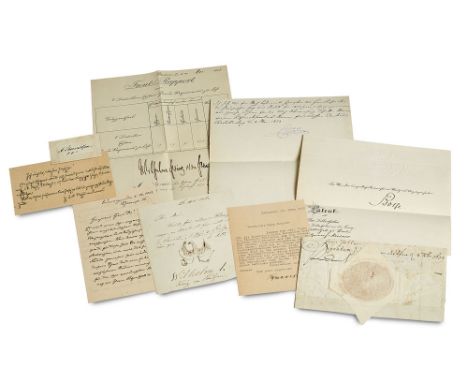   Heinrich Otto Meisner. Sammlung von ca. 370 Briefen und Postkarten sowie 15 Visitenkarten an den Historiker und Archivar He