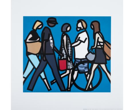 Julian Opie (b.1958)Walking in Melbourne 1Digital print in colours, 2018, from the edition of an unknown size, on wove paper,