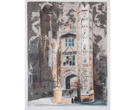 John Piper (1903-1992)Oxburgh Hall, Norfolk (Levinson 266)Lithograph printed in colours, 1977, signed in pencil, numbered fro