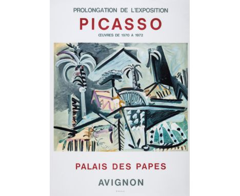 Pablo Picasso (1881-1973) after.Prolongation de l'Exposition Picasso PosterOffset lithograph printed in colours, 1973, from t