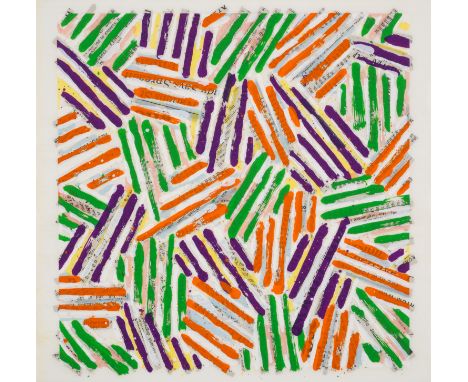 Jasper Johns (b.1930)Cross HatchScreenprint in colours on Patapar printing parchment, 1977, from the edition of 3,000, printe