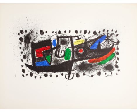 Joan Miró (1893-1983) after. Lithograph, from Joan Miró un Katalonien (Maeght 667; Cramer 131)Lithograph printed in colours, 