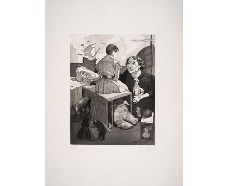 Paula Rego (1935-2002)Embarkation, from Six Artists: The Royal College of Art Portfolio 1992 (Rosenthal 76)Etching with aquat