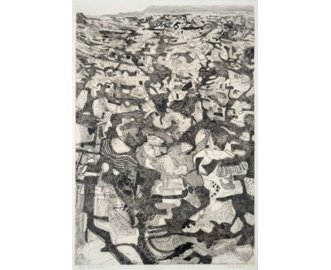 Anthony Gross (1905-1984)Alta Navarra - Foothills Pyrenées or Haute Navarre (Herdman 6501) Etching, 1965, signed and titled i
