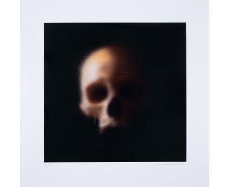 Miaz BrothersSkullArchival inkjet print in colours with varnish overlay, 2019, signed in pencil, numbered from the edition of
