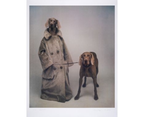 William Wegman (b.1943)Dog WalkerPhoto lithograph printed in colours, 2020, signed, titled and dated in pencil, numbered from