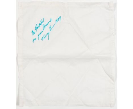 Tracey Emin (b.1963)Be Faithful To Your DreamsEmbroidered cotton handkerchief, 1999, published by Momart, London, within the 