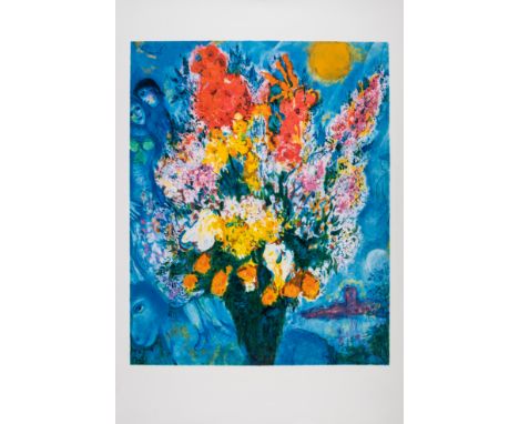 Marc Chagall (1887-1985) after.Le Bouquet Illuminant le CielLithograph printed in colours, 1994, a proof aside from the editi
