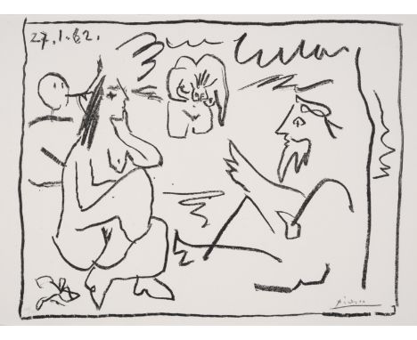 Pablo Picasso (1881-1973)Le Déjeuner sur L'Herbe (Bloch 1024; Cramer 118)Lithograph, 1962, signed in pencil, numbered from th