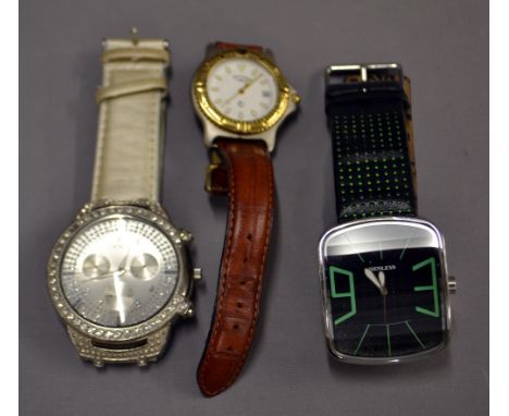 Three dress watches including one rotary