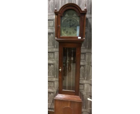 MAHOGANY LONGCASE CLOCK BY RICHARD BROAD, of Bodmin, Cornwall, with two train movement, the brass dial with Roman and Arabic 