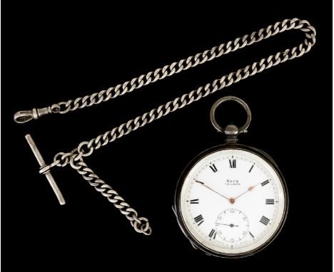 A George V Silver Cased "Kay's Triumph" Pocket Watch, by Kay &amp; Co Ltd, import mark for Birmingham 1912, No 1434151, the w