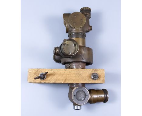 A Howitzer Anti-Tank Telescope, model Panoramic M12 No. 16549, dated 1943, 9.75ins high