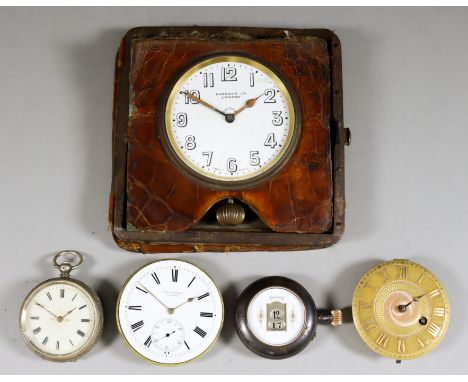 A 19th Century Gilt Metal Pocket Watch Movement, by Morris Tobias &amp; Levitt of London, No. 8431, the gilt dial with matted