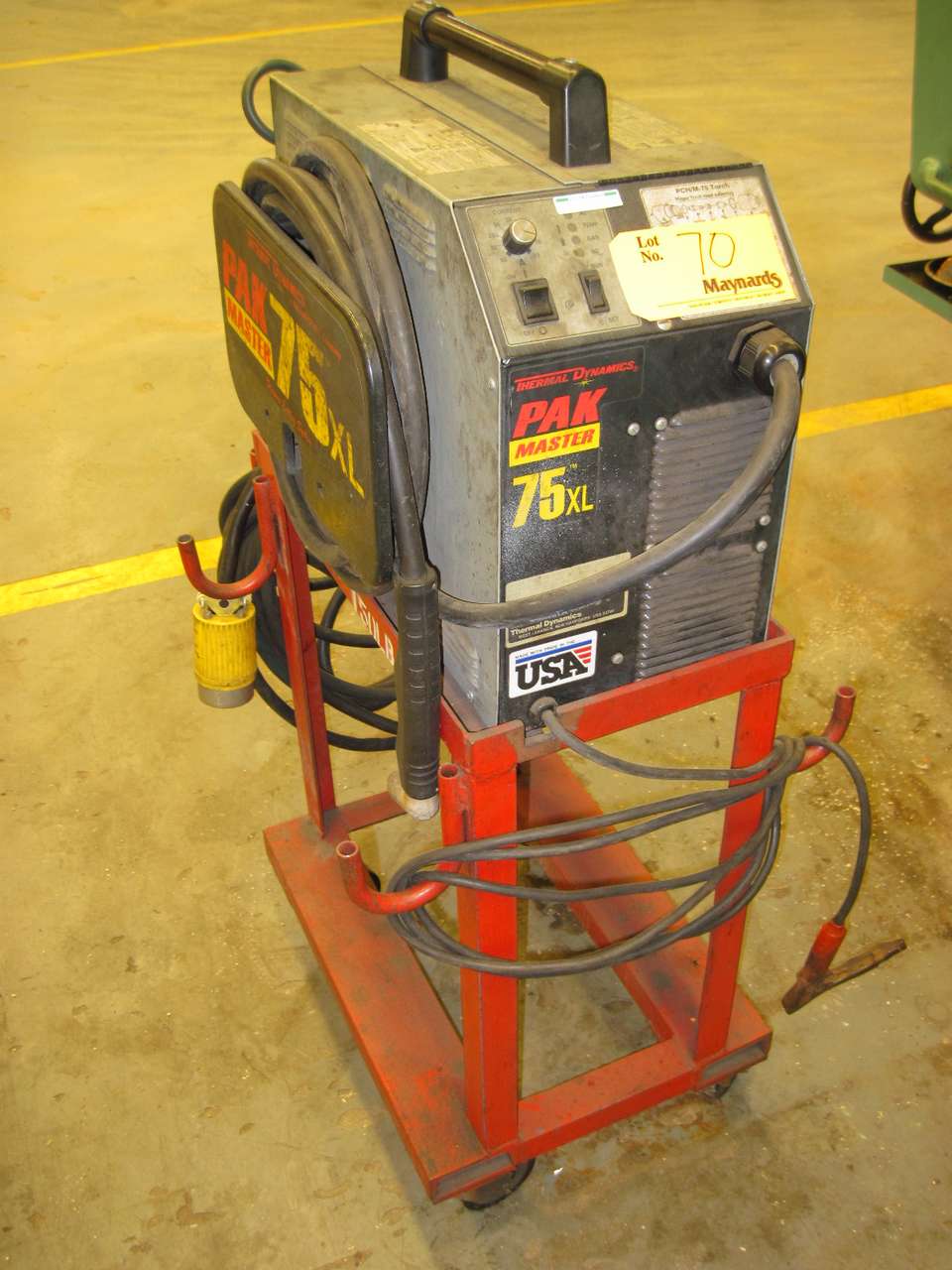 Thermal Dynamics 75XL Plasma Cutter with cart