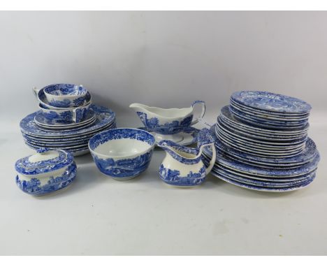 44 pieces of Spode blue Italian dinnerware.