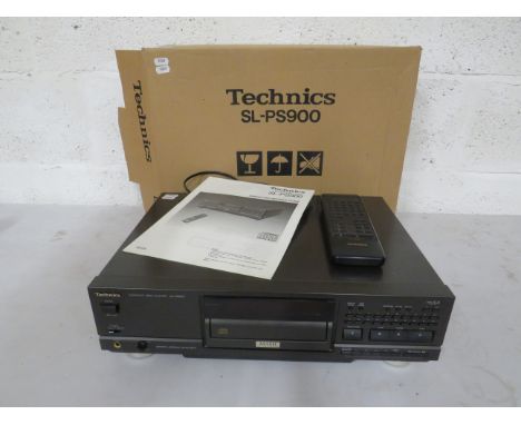 Technics SL-PS900 Compact CD player . Original box and instruction. Powers up but working condition unknown.  See photos