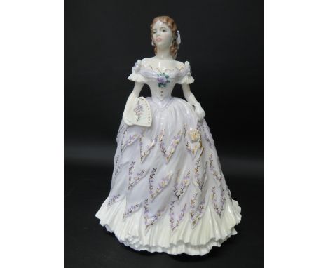 Beautiful Royal Worcester Figurine, The last Waltz, ltd edition with Coa and literature. 9 inches tall in excellent condition