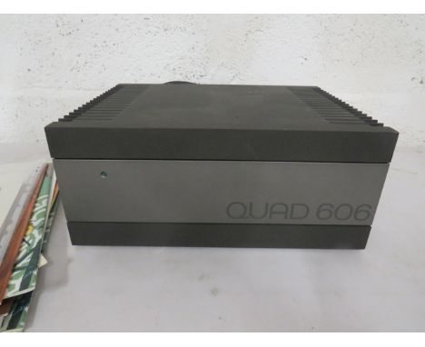 Quad 606 Amplifier. Powers up but working condition unknown.
