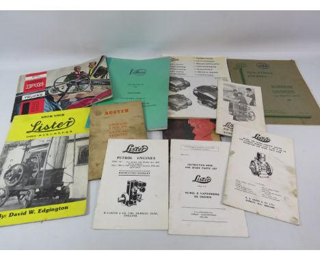 Selection of vintage engine handbooks etc.