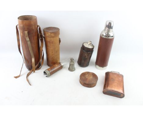 Cased Antique/Vintage Breweriana Hip Flasks Inc Canteen, Thermas, Etc x 5     568860 