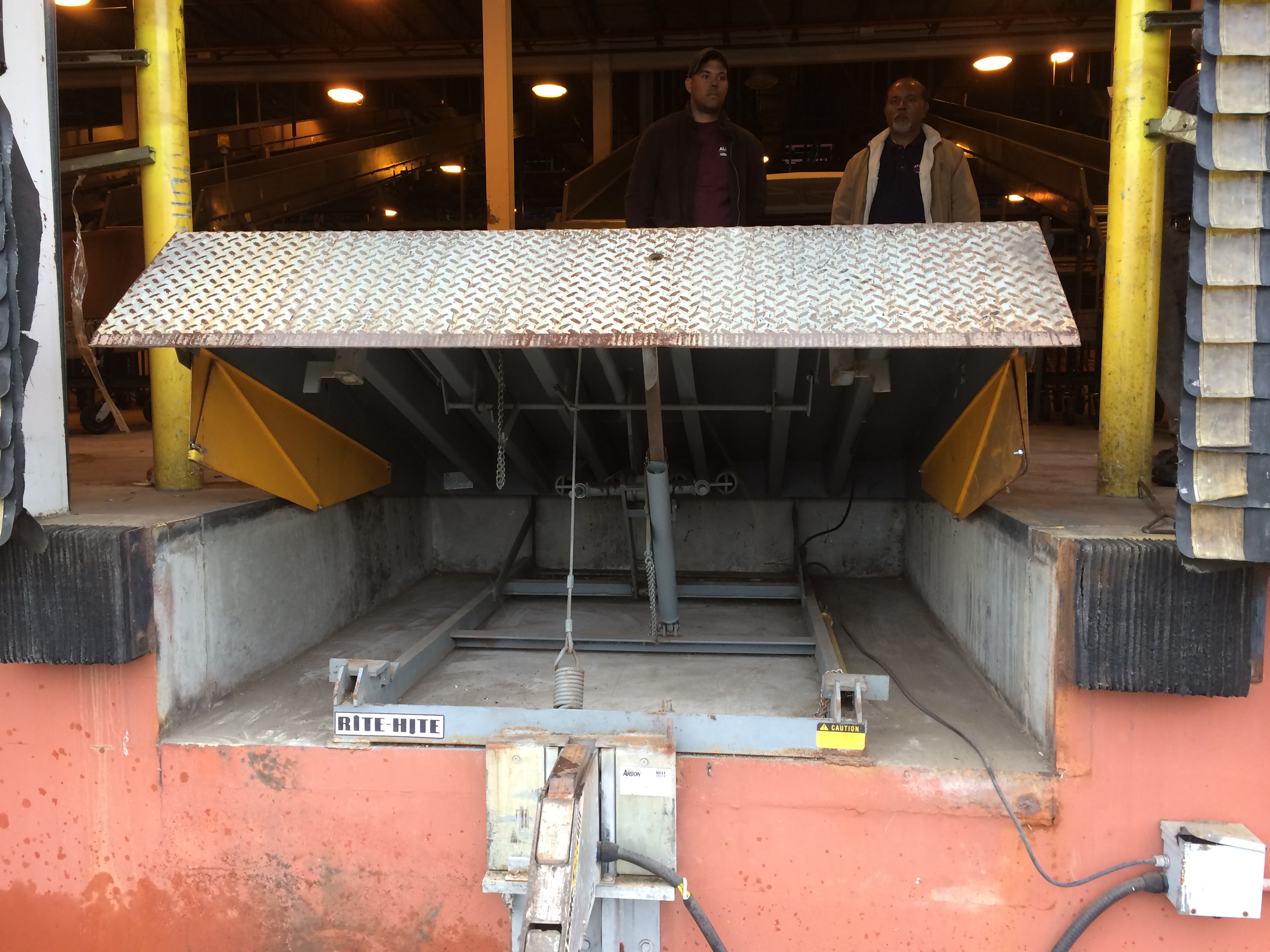RITE HITE SPRING LOADED ADJUSTABLE DOCK LEVELER, MODEL RH1086.5