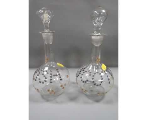 A pair of 19th century decanters marked Scotch &amp; Irish 