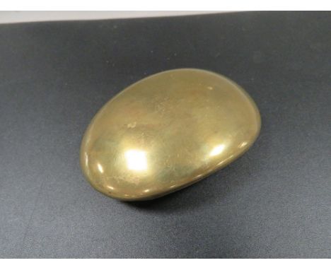 A 19th century brass snuff box 