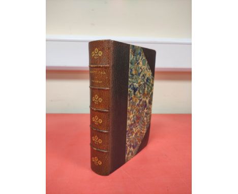 THACKERAY W. M.&nbsp;&nbsp;Vanity Fair, A Novel Without a Hero. Eng. frontis, title (dated 1848), plates &amp; illus. Advert 