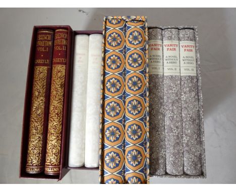 THACKERAY W. M.&nbsp;&nbsp;Vanity Fair. 2 multiple vol. sets, each in dec. re-bindings &amp; slip cases; and 2 other sets, al