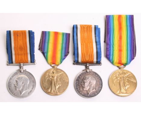 2x Great War Medal Pairs both consisting of British War medal and Allied Victory medal. Medals were awarded to M2-149855 PTE 
