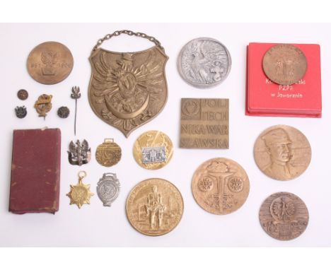 Selection of Polish Medallions commemorating Military leaders and events. All appear to be of post WW2 manufacture. Some are 
