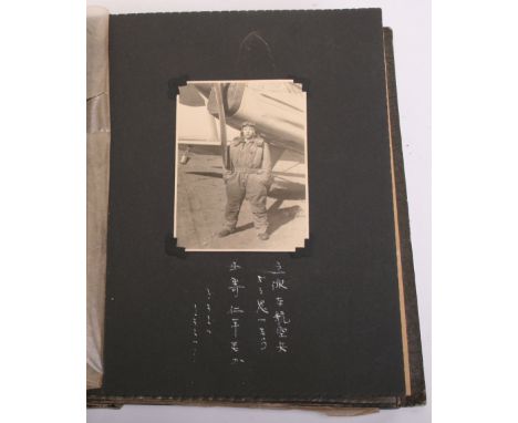 Rare Japanese Army Pilots Photograph Album compiled by a Japanese army pilot called Komatsuzaki of the Hamamatsu Bomber Squad