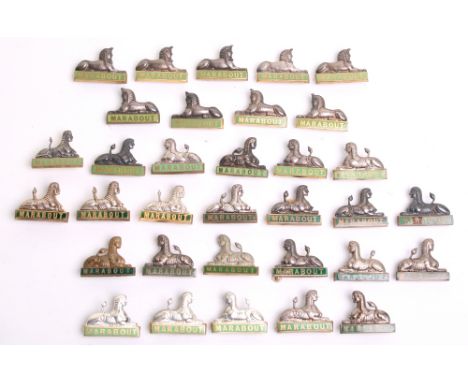 Selection of Dorsetshire Regiment Officers Tunic Collar Badges all being various types of officers pattern with silvered sphi