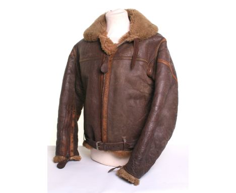Royal Air Force Irvin Flying Jacket Attributed to Wing Commander Charles John Morgan AFC and Bar Winner, good condition WW2 p