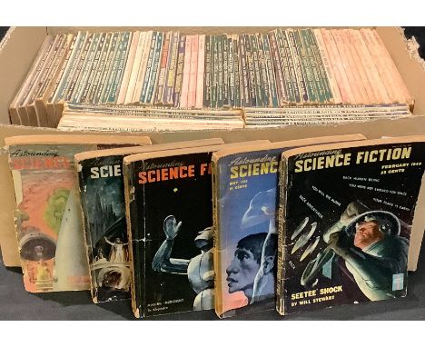Pulp Fiction/Comics - one box of vintage and retro Sci-Fi/Science fiction books, Astounding Science Fiction, Science Fiction,