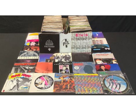 Vinyl Records - 45rpm 7" singles various genres and artists including Public Image Ltd, Duran Duran, The Damned, REM, A-ha, D