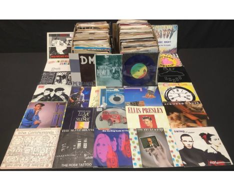 Vinyl Records - 45rpm 7" singles various genres and artists including Deep Purple, Ian Dury and the Blockheads, The Strangler