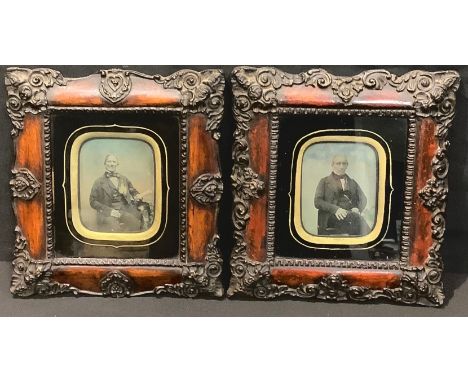 Photography -a pair of Victorian ambrotype portraits (2) 